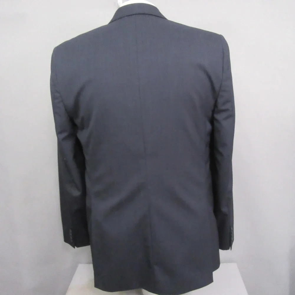 Joe Joseph Abboud Sport Coat Mens‎ 40L Navy Blue Wool Two Button Blazer